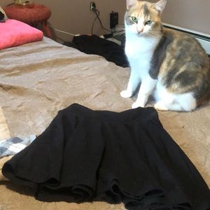 Black skirt.